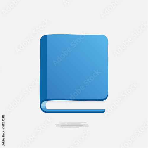Blue Book Icon Illustration