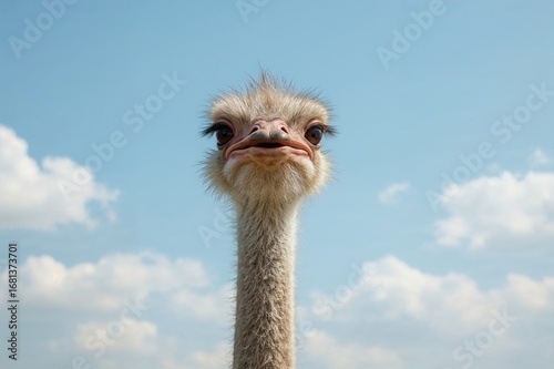 Humorous ostrich captured w...