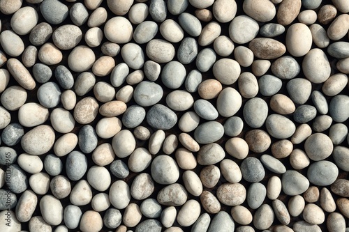 Close-up view of rounded st...