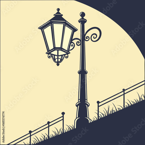 street lamp in the city