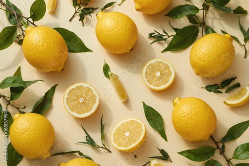 Slices of bright yellow cit...