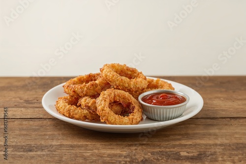 Crispy Onion Rings with Tom...