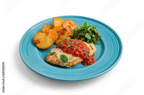 A chicken breast fillet cov...