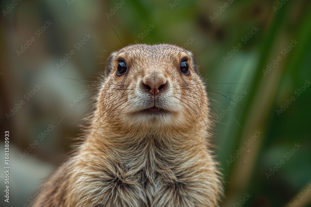 Fototapeta premium Close-up of a Prairie Dog in its Natural Habitat