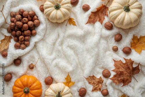 Autumn-themed flat lay feat...