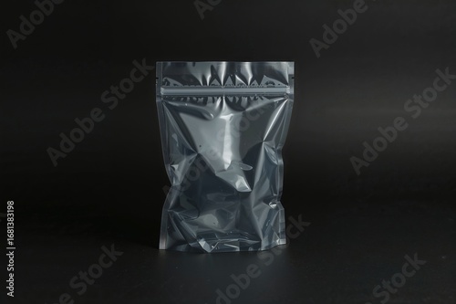 Clear plastic zip-lock bag ...