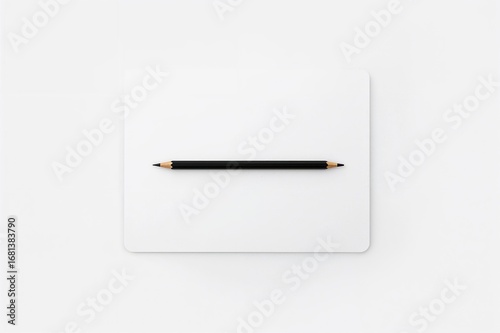 A single white blank page f...