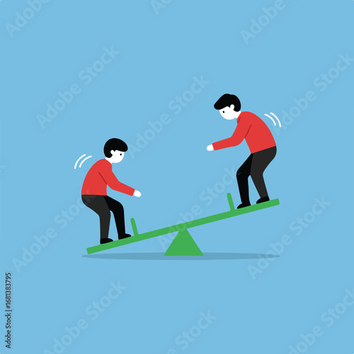 Seesaw People on a Seesaw