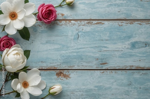 Rustic wooden plank backdro...
