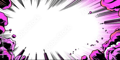 Blank comic book page template, ready for artwork,  superhero,   visual narrative