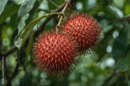 Tropical rambutan fruit clo...