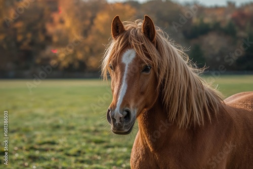Close-up of a horse with it...