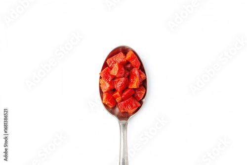 Small spoon filled with dri...
