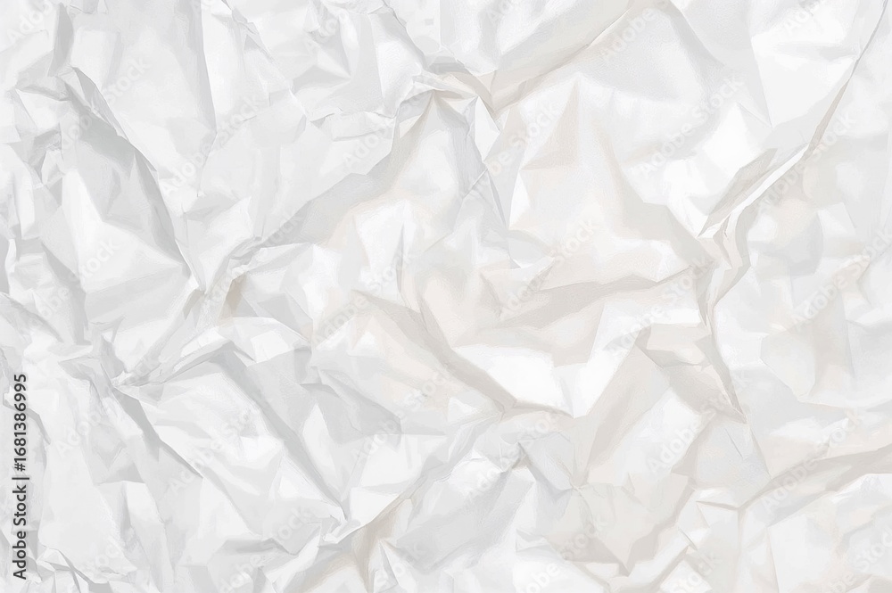 Obraz premium Crumpled white paper texture background