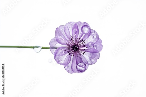Isolated purple floral mist...