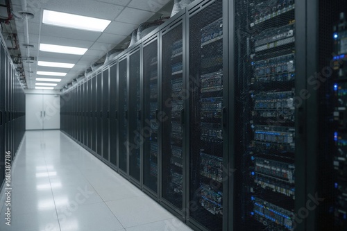Network server room with eq...