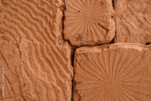 Detailed view of textured c...