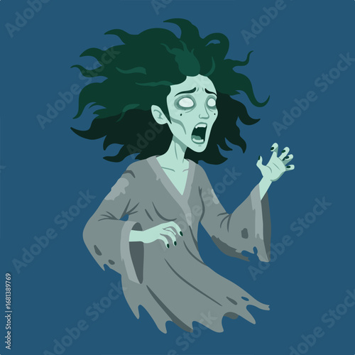 Apparition Screaming in the Darkness