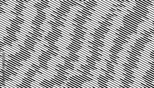 Black and white abstract and grunge diagonal lines pattern for sporty background and jersey design. Vector Format Illustration 