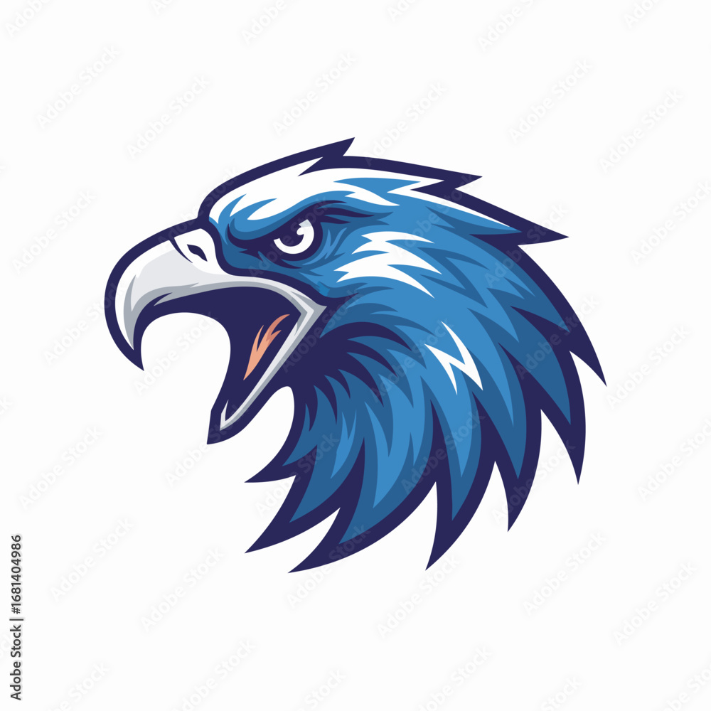 Fototapeta premium Eagle Head Emblem Vector Mascot