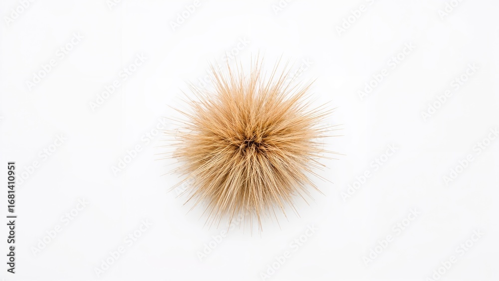 Fototapeta premium Smooth wheat bran set on a white background