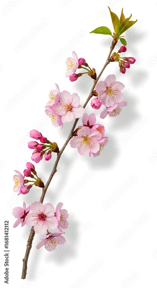 Obraz premium Portrait of Cherry Blossoms Phone Wallpaper with Spring Bloom Beauty
