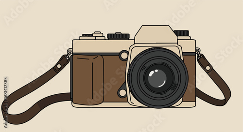 Vintage Camera Object Isolated on Background