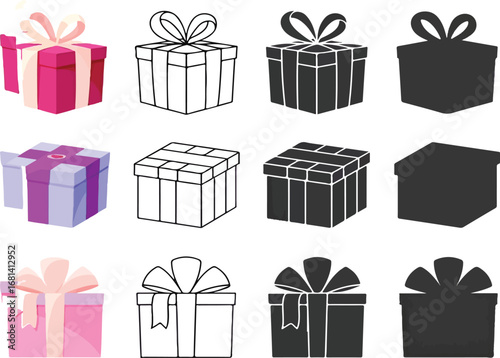 I see the image it’s a collection of gift box icons n different styles