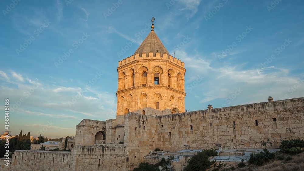 Fototapeta premium Sight from the Dormition Abbey tower