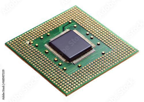 Obraz na płótnie GPU chip isolated on white background