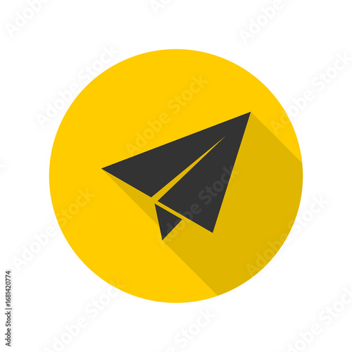 Paper airplane icon isolated on transparent background Free Download Paper airplane icon isolated on transparent background - GFXLoad