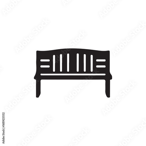 Outdoor Park Bench Silhouette