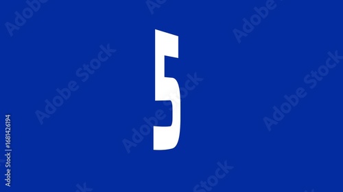 10 Seconds countdown timer blue background