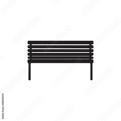 Outdoor Park Bench Silhouette