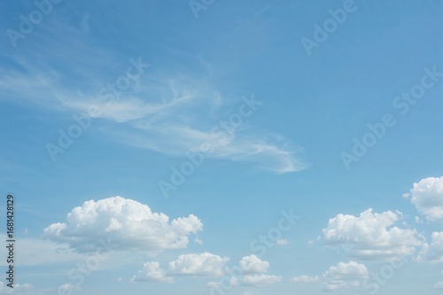 Cloudy blue sky as the backdrop