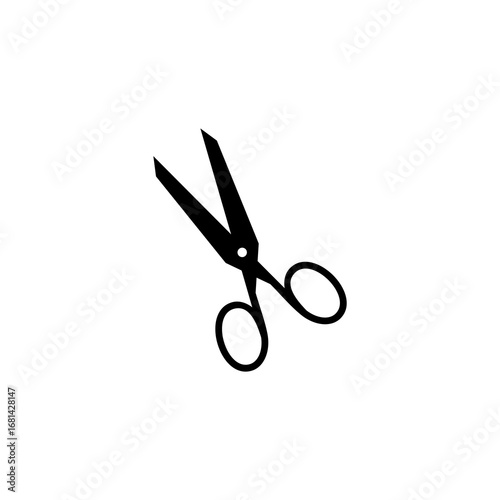 Scissors icon, logo, isolated on white background. Vector illustration.