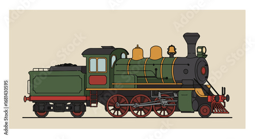 Train Moving Ahead on the Railway