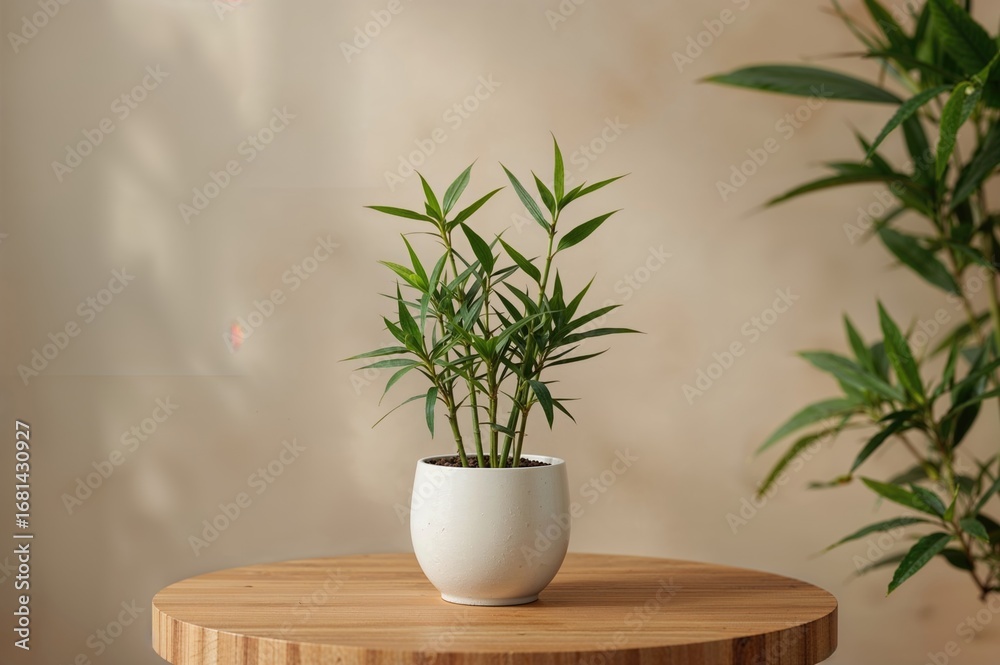 Fototapeta premium Tiny bamboo in a container