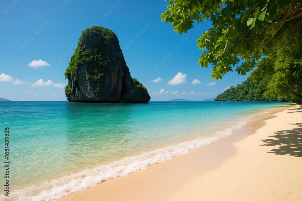 Obraz premium A perfect day spent on the island paradise
