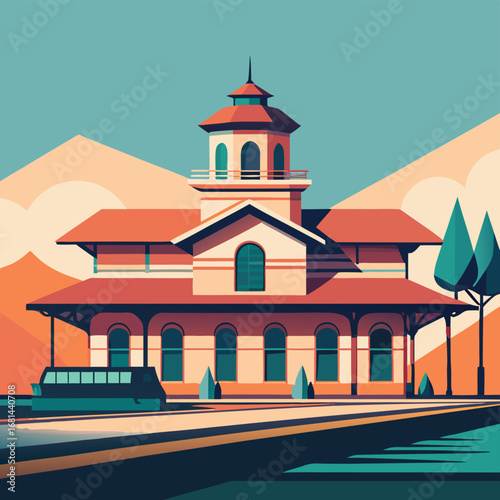 minimal flat vector train station building (1).eps