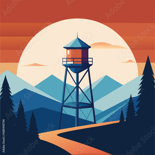 minimal flat vector water tower (1).eps