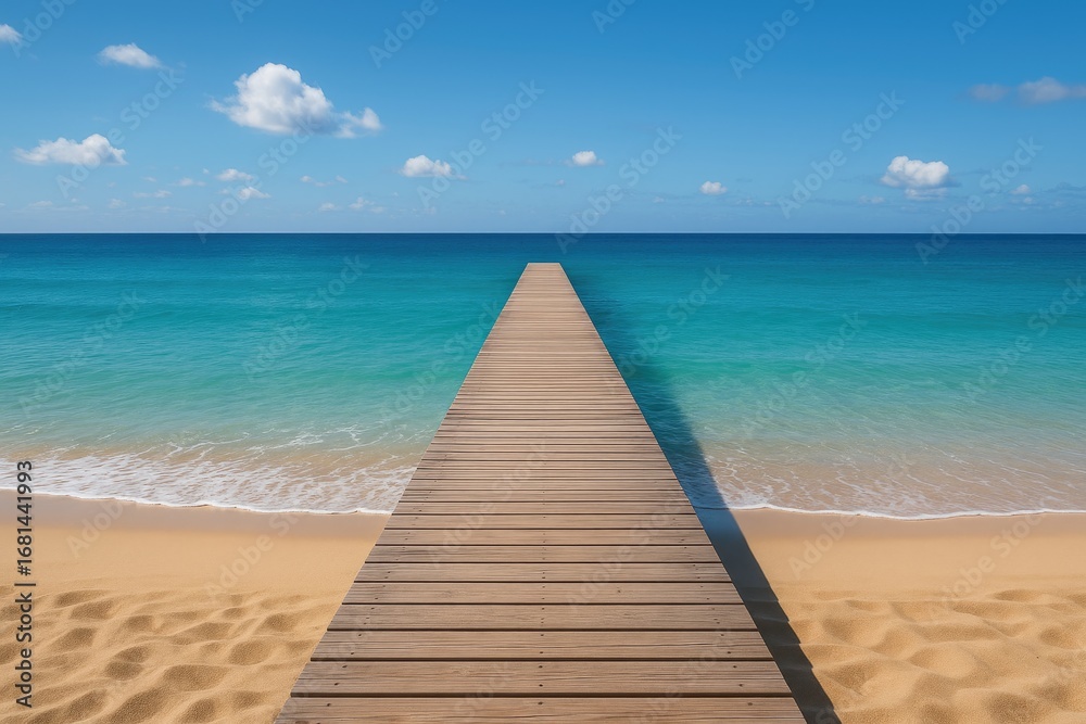 Obraz premium Lumber seaside trail