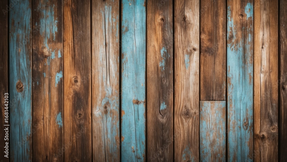 Naklejka premium Old-fashioned textured wooden surface with a grunge style