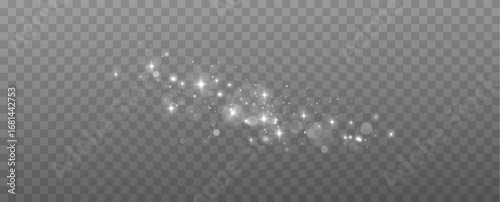 Holiday sparkle dust . Holiday dust for cards, invitations, banners. Christmas dust, glowing bokeh confetti light and glitter.Light dust efect.	