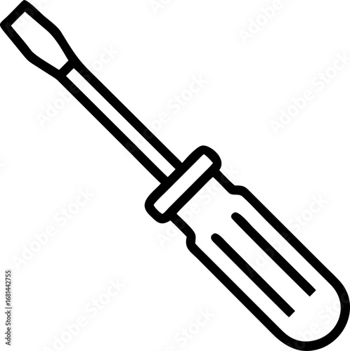editable icon of screwdriver bits