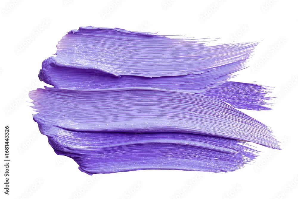 Fototapeta premium Purple paint strokes on black background