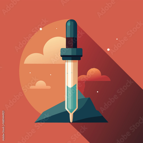 minimal flat vector medicine dropper (2).eps