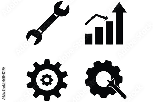 Hand Drawn Settings Cog Clipart