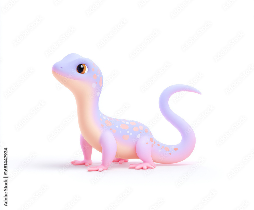 Fototapeta premium A cartoon lizard