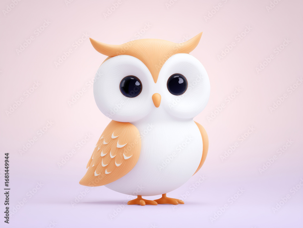 Obraz premium A cartoon owl